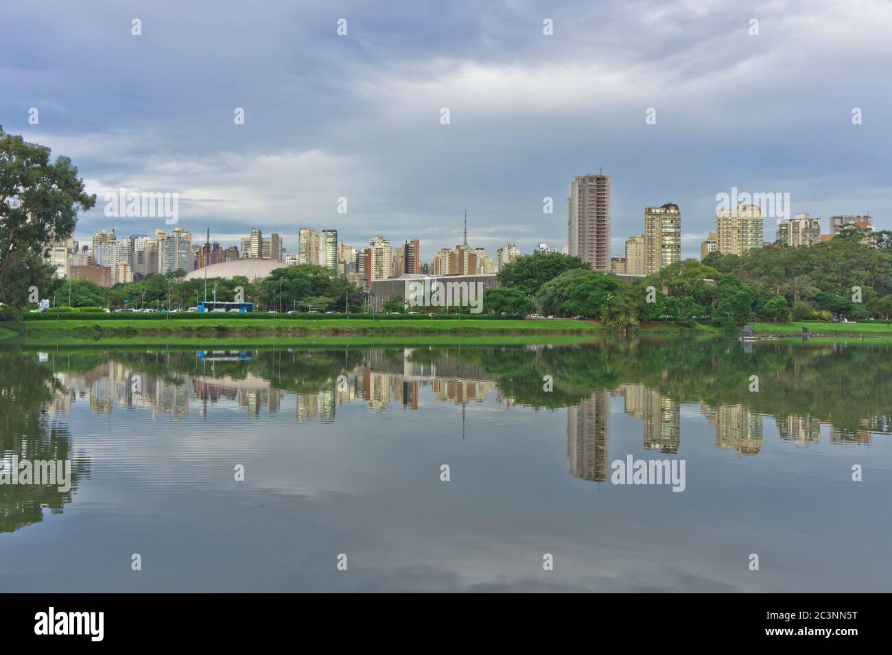 Moderne Blick auf die Stadt Sao Paulo, Brasilien, Südamerika Stockfoto