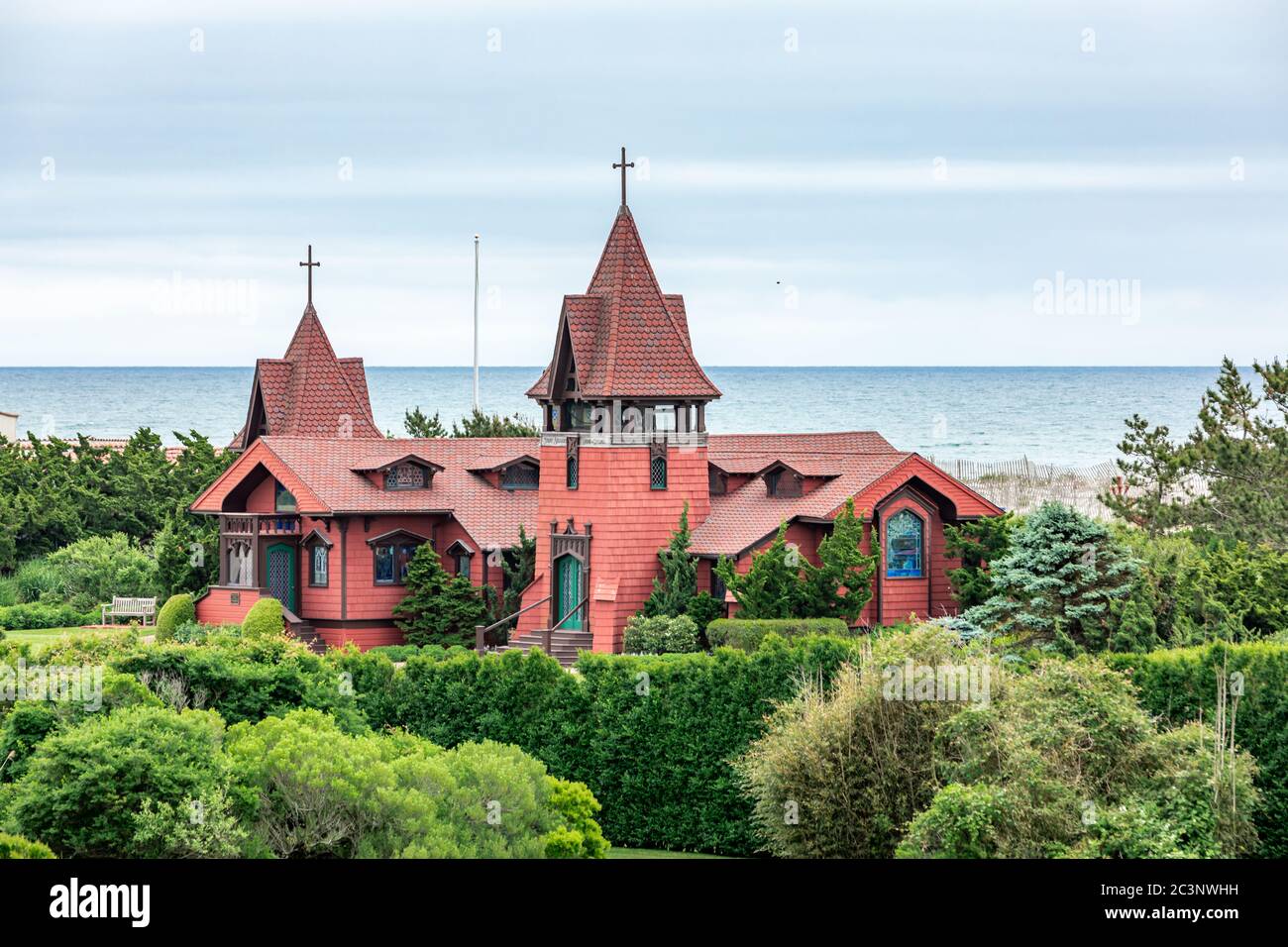 St. Andrews Kirche in Southampton, NY Stockfoto