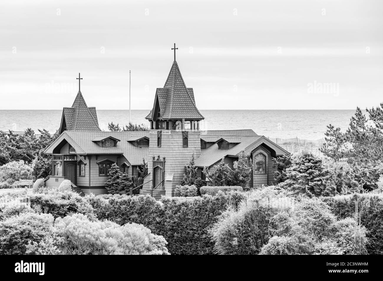 St. Andrews Kirche in Southampton, NY Stockfoto