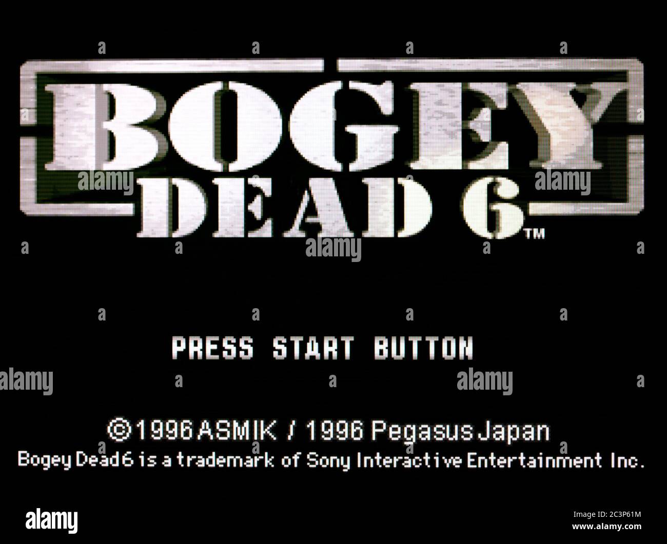 Bogey Dead 6 – Sony PlayStation 1 PS1 PSX – nur für redaktionelle Zwecke Stockfoto