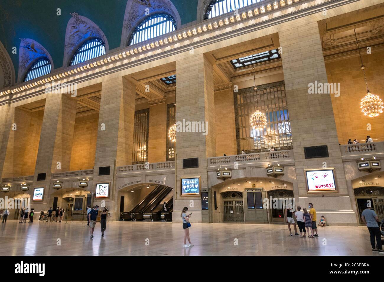 Grand Central ist aufgrund der COVID-19-Pandemie leer, Juni 2020, New York City, USA Stockfoto