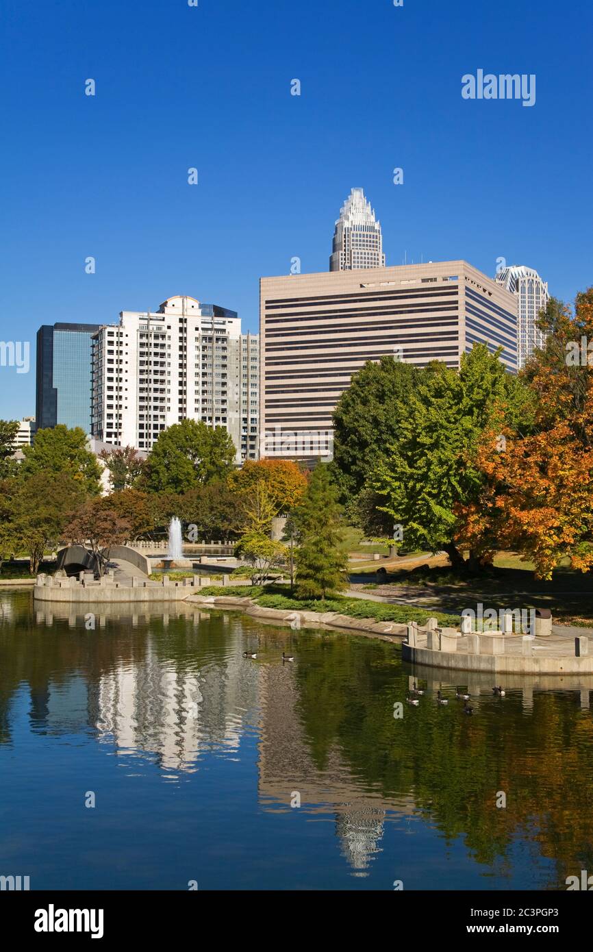 Marshall Park, Charlotte, North Carolina, USA Stockfoto