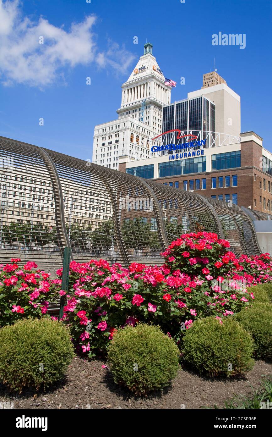 Skyline von Cincinnati, Ohio, USA Stockfoto