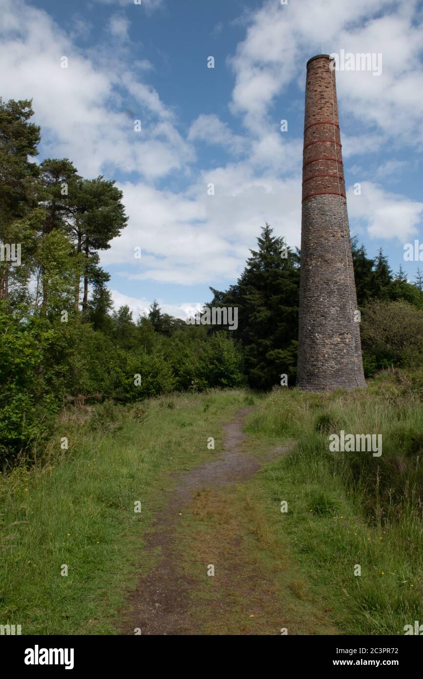 Smitham Chimney, East Harptree Woods, Somerset, Großbritannien Stockfoto