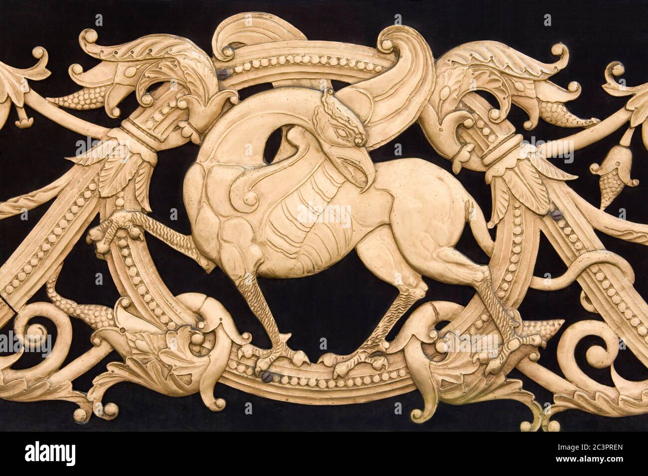 Detail über das Enquirer Gebäude in der Vine Street, Cincinnati, Ohio, USA Stockfoto