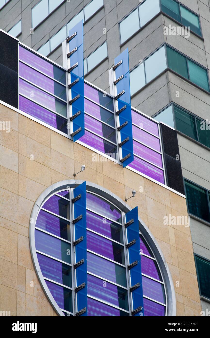 Architektonische Details auf 525 Vine Street, Cincinnati, Ohio, USA Stockfoto