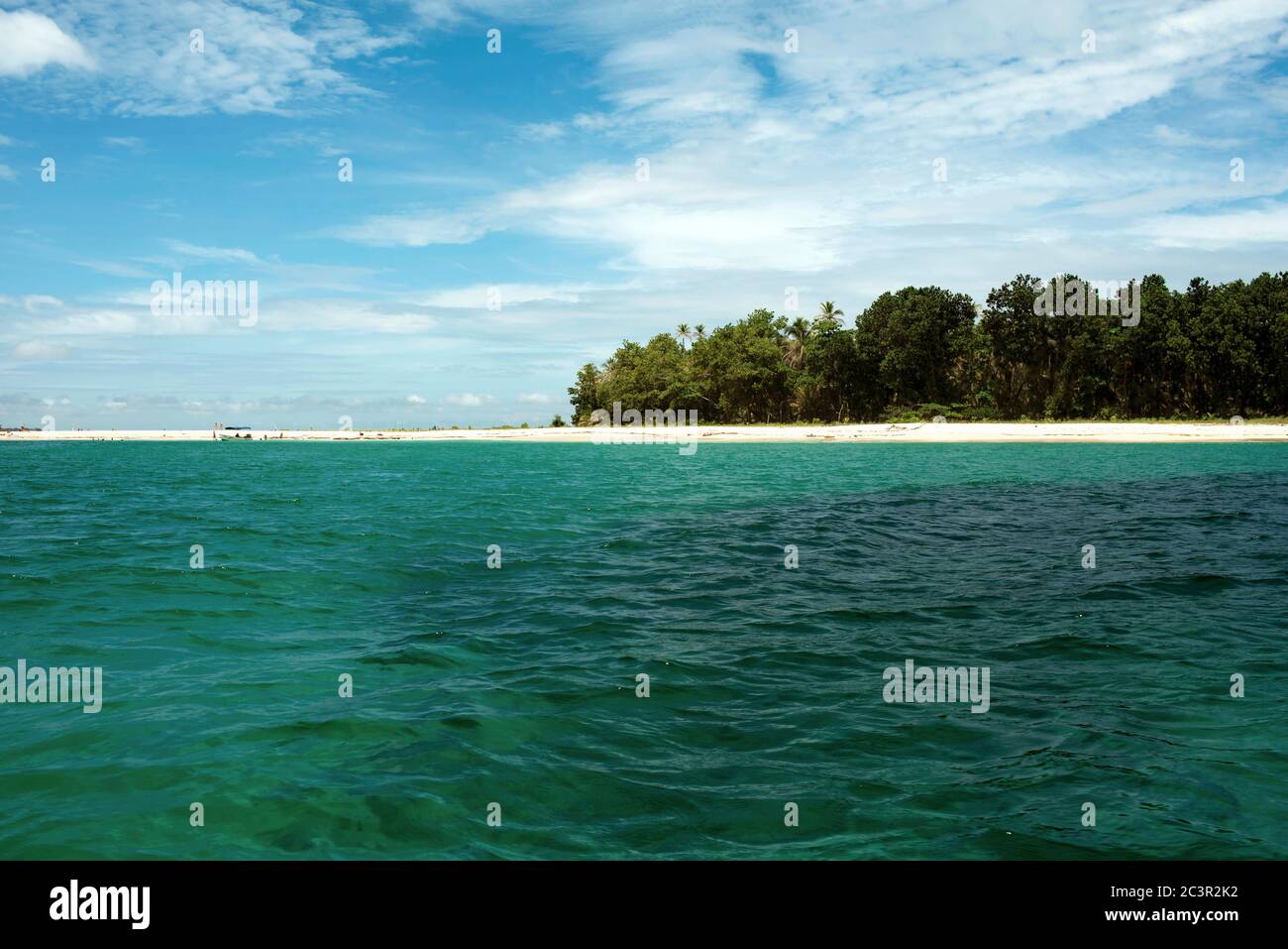 Die kleine karibische Insel: Cayo Zapatilla #1, Isla Bastimentos National Marine Park, Bocas del Toro Provinz, Panama Stockfoto