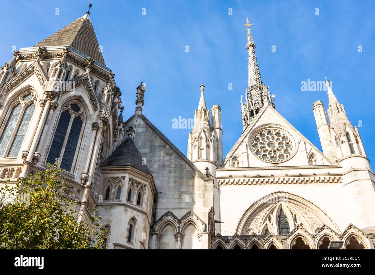 Royal Courts of Justice in London England. Großbritannien. Stockfoto