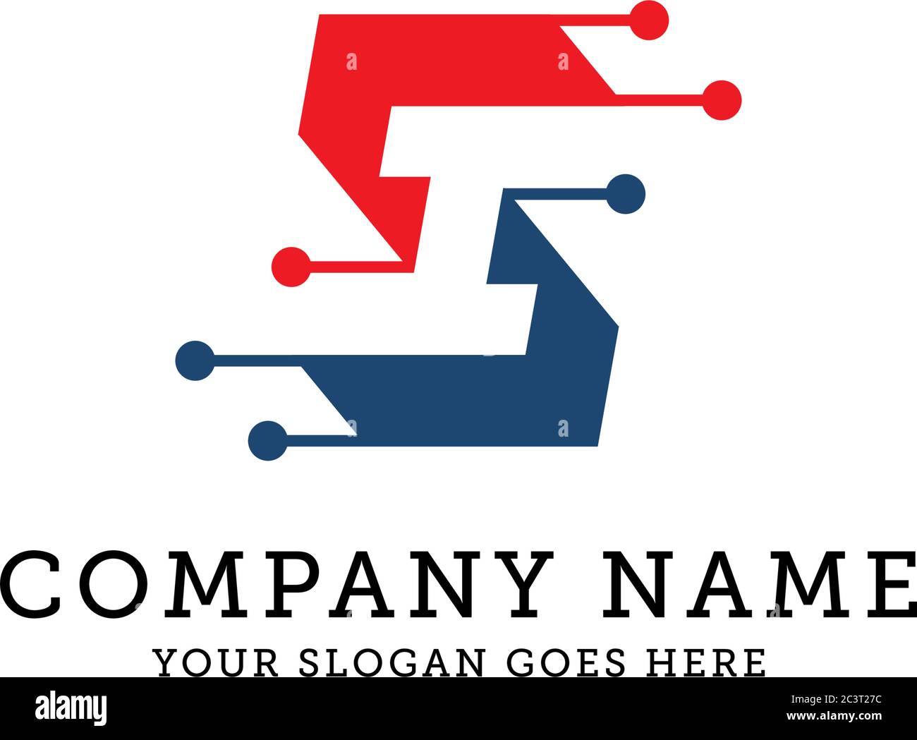 Letter S Business-Logo-Vorlage, abstrakte Buchstaben S Vektor-Illustration Stock Vektor