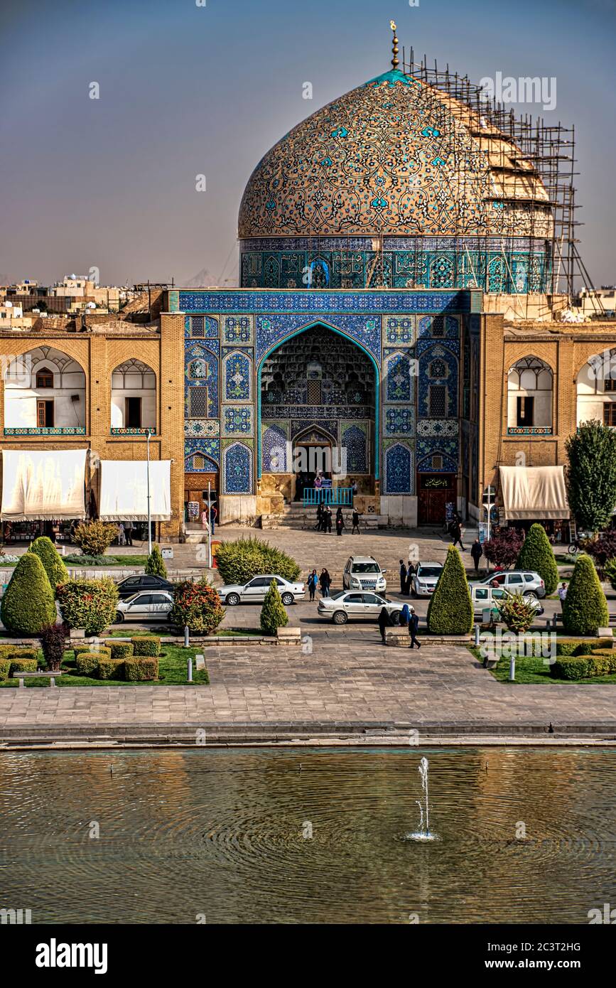 Scheich Lotfollah Moschee am Naqsh-e Jahan Platz, Isfahan, Iran Stockfoto