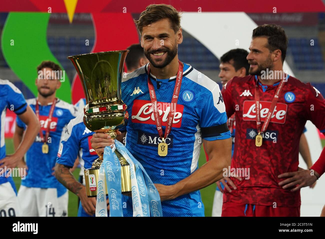 Roma. Italien. Juni 2020. Finale Des Italienischen Pokals. SSC Napoli gegen FC Juventus. Fernand Llorente von SSC Napoli . Stockfoto