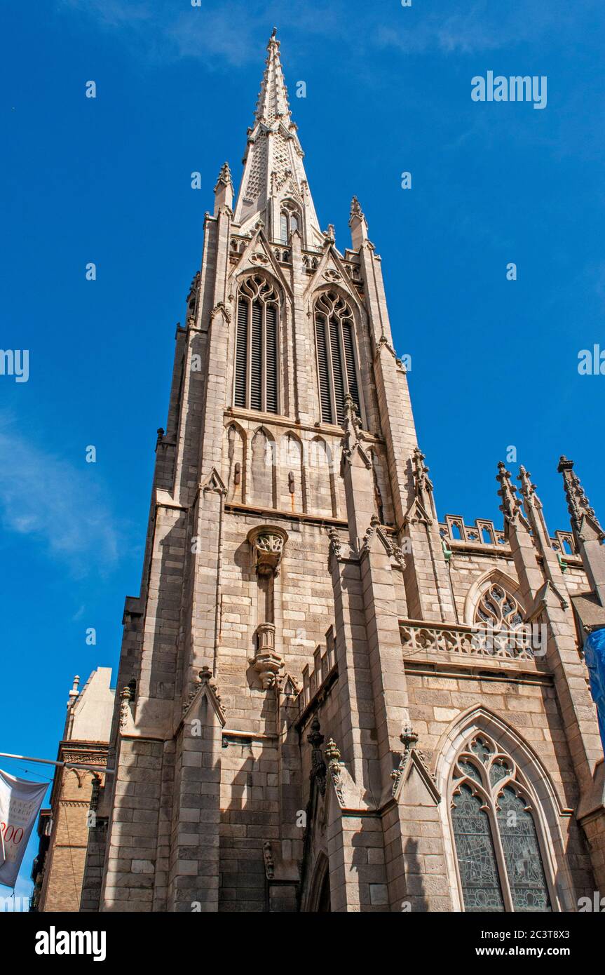 Grace Episcopal Church Broadway East Village New York City neugotischen Stockfoto