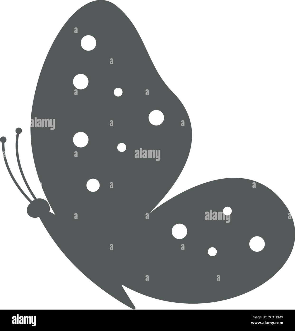 Schmetterling Vektor Symbol flach Vektor eps 10 Stock Vektor