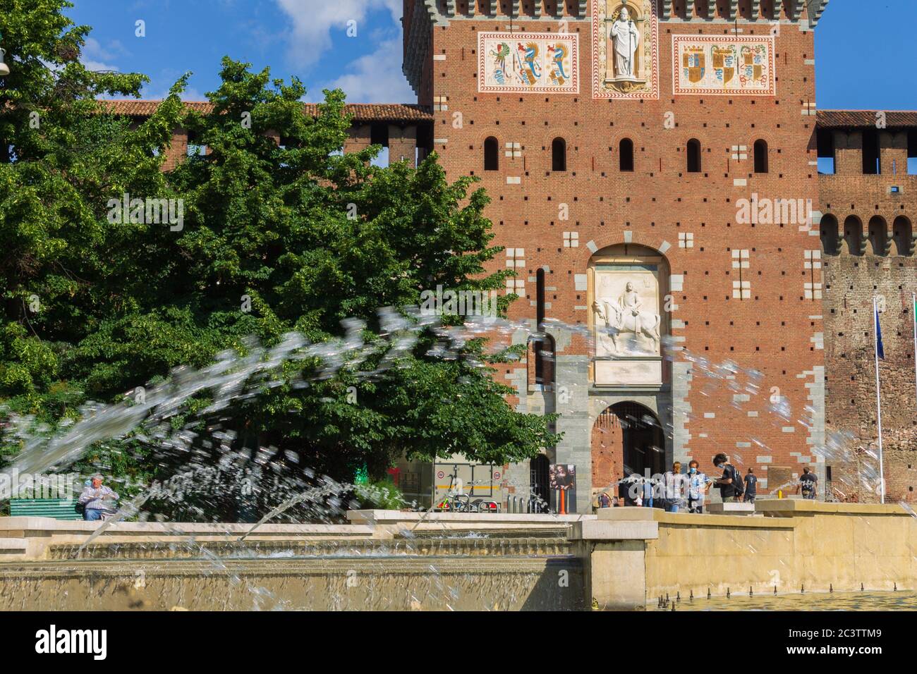 Castello Sforzesco, Mailand, Italien Stockfoto