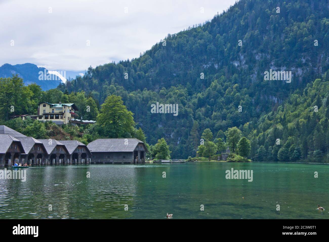 Naturlandschaft in Alpen, Konigssee, Deutschland Stockfoto
