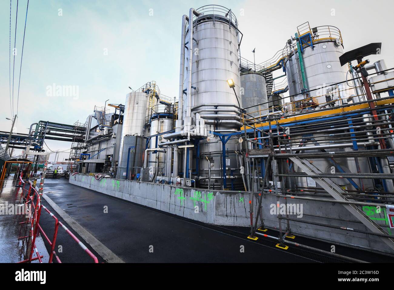 Rouen (Nordfrankreich): Industriestandort des Werks Lubrizol am 10. Januar 2020 Stockfoto