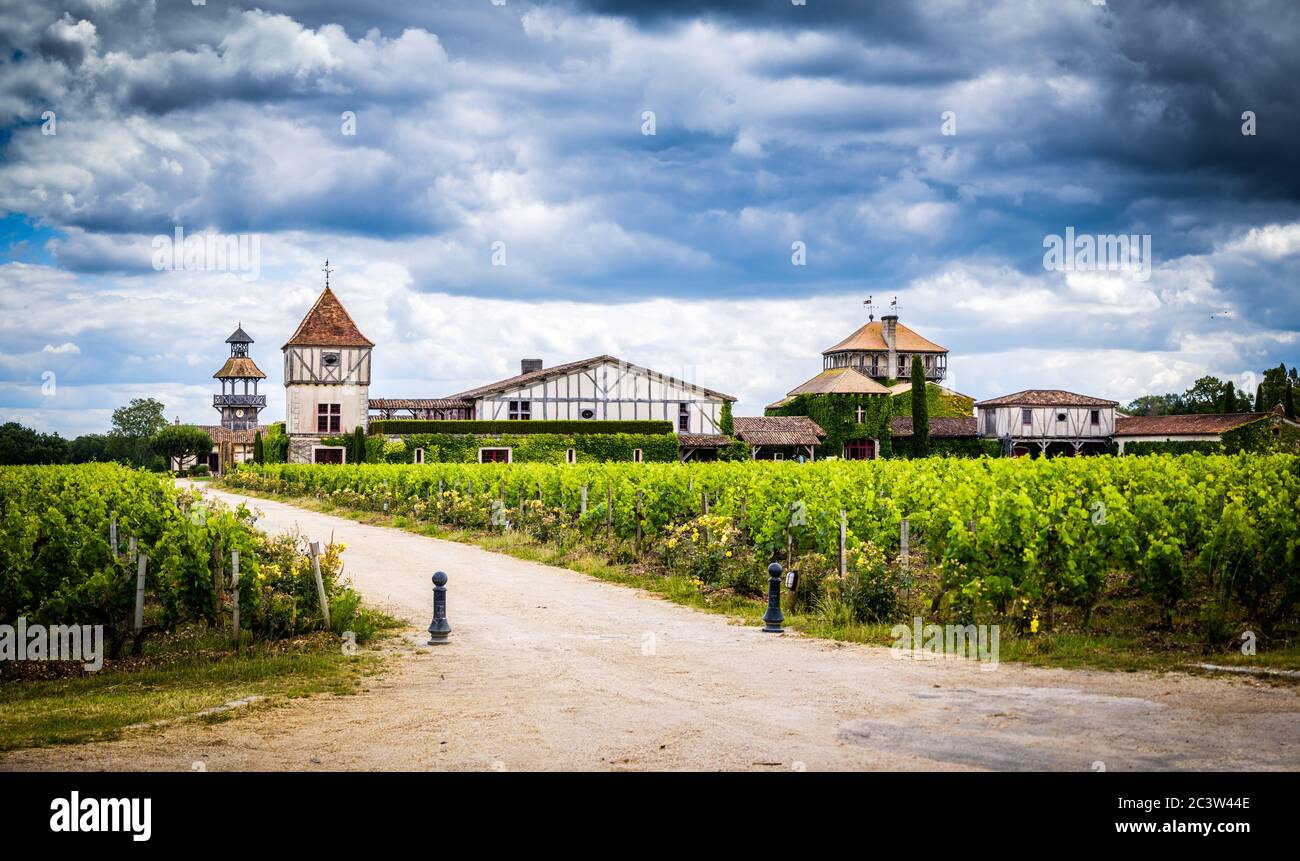 Martillac (Südwestfrankreich): Das Chateau Smith Haut Lafitte, Weinbaugebiet in Pessac-Leognan Stockfoto