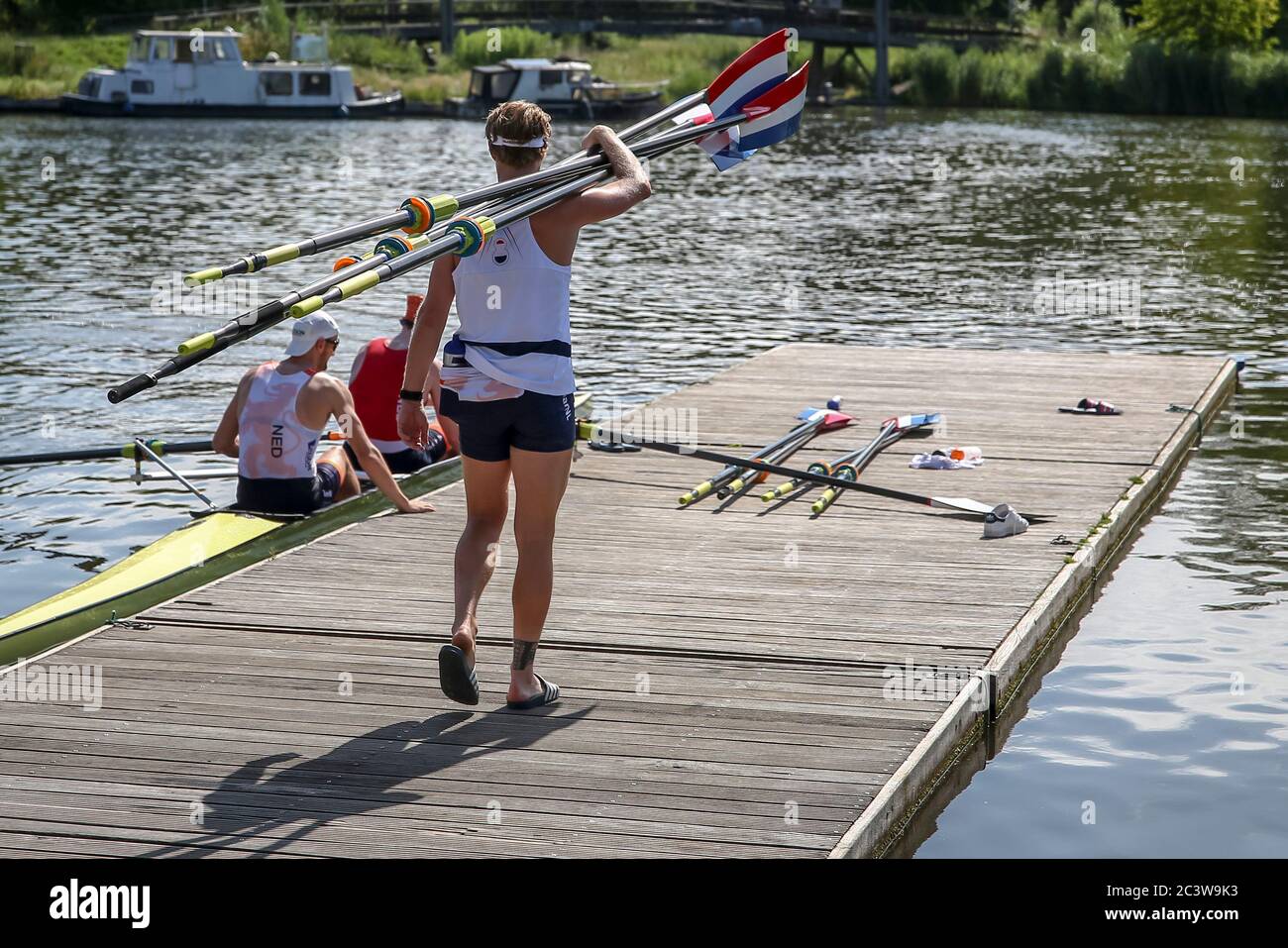 Almere, Niederlande. Juni 2020. ALMERE, 22-06-2020, allsports, Training Nederlandse roeiploeg Holland 8 Credit: Pro Shots/Alamy Live News Stockfoto