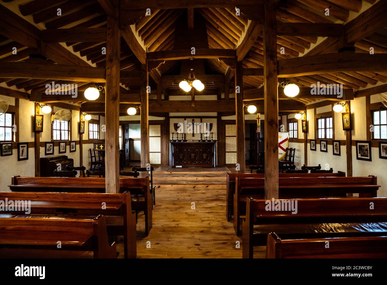 Ganghwa-gun, Incheon, Korea - 7. Juni 2020 : Onsuri Anglikanische Kirche Stockfoto
