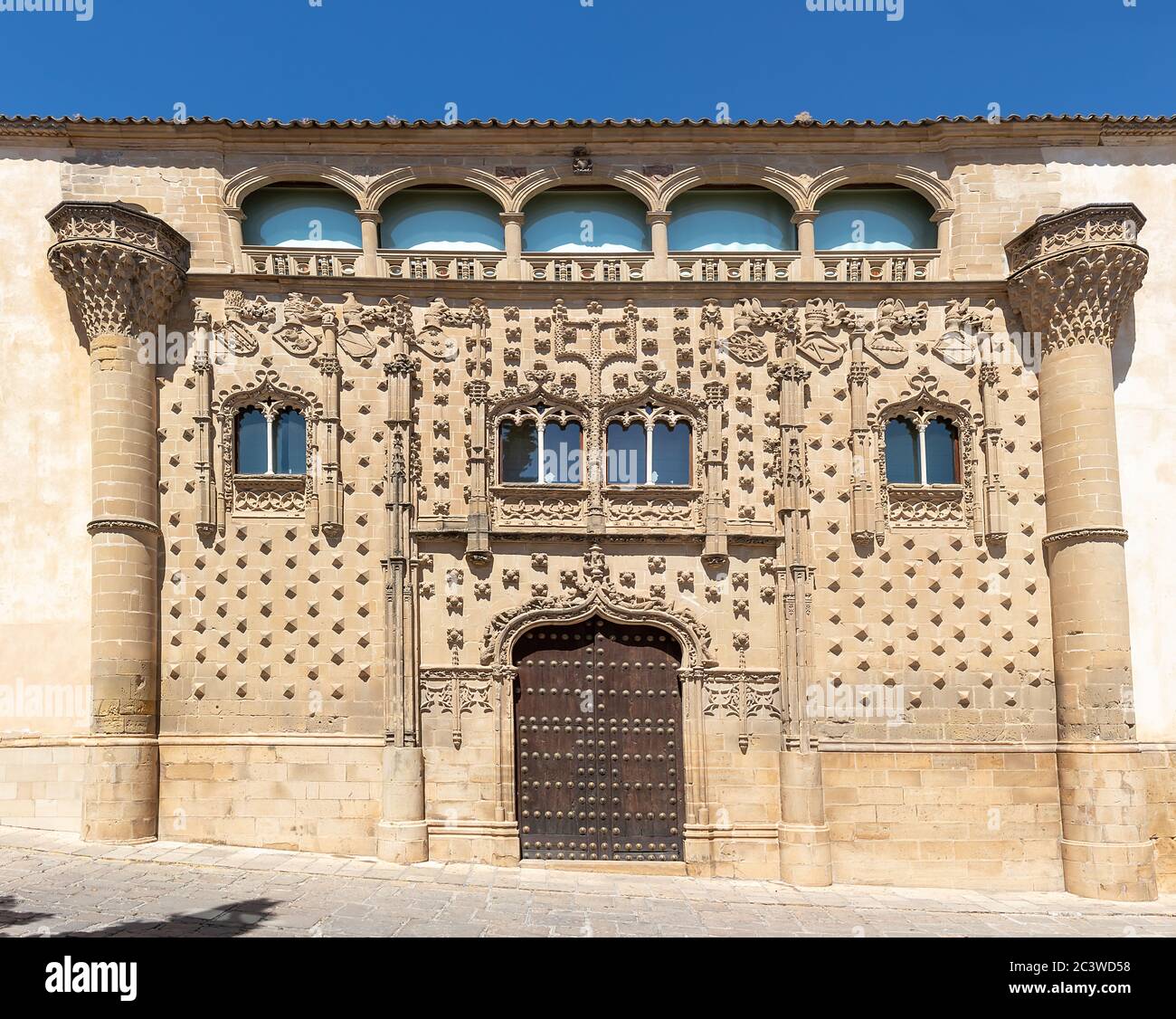 Abalquinto Palast in Baeza. Renaissance Stadt in der Provinz Jaen. Weltkulturerbe. Andalusien, Spanien. Jetzt ist International Universit Stockfoto