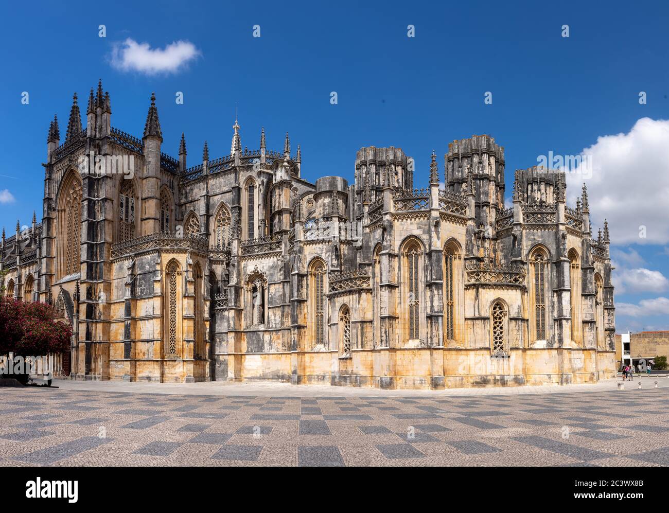 Gotisches Kloster von Batalha Portugal Stockfoto
