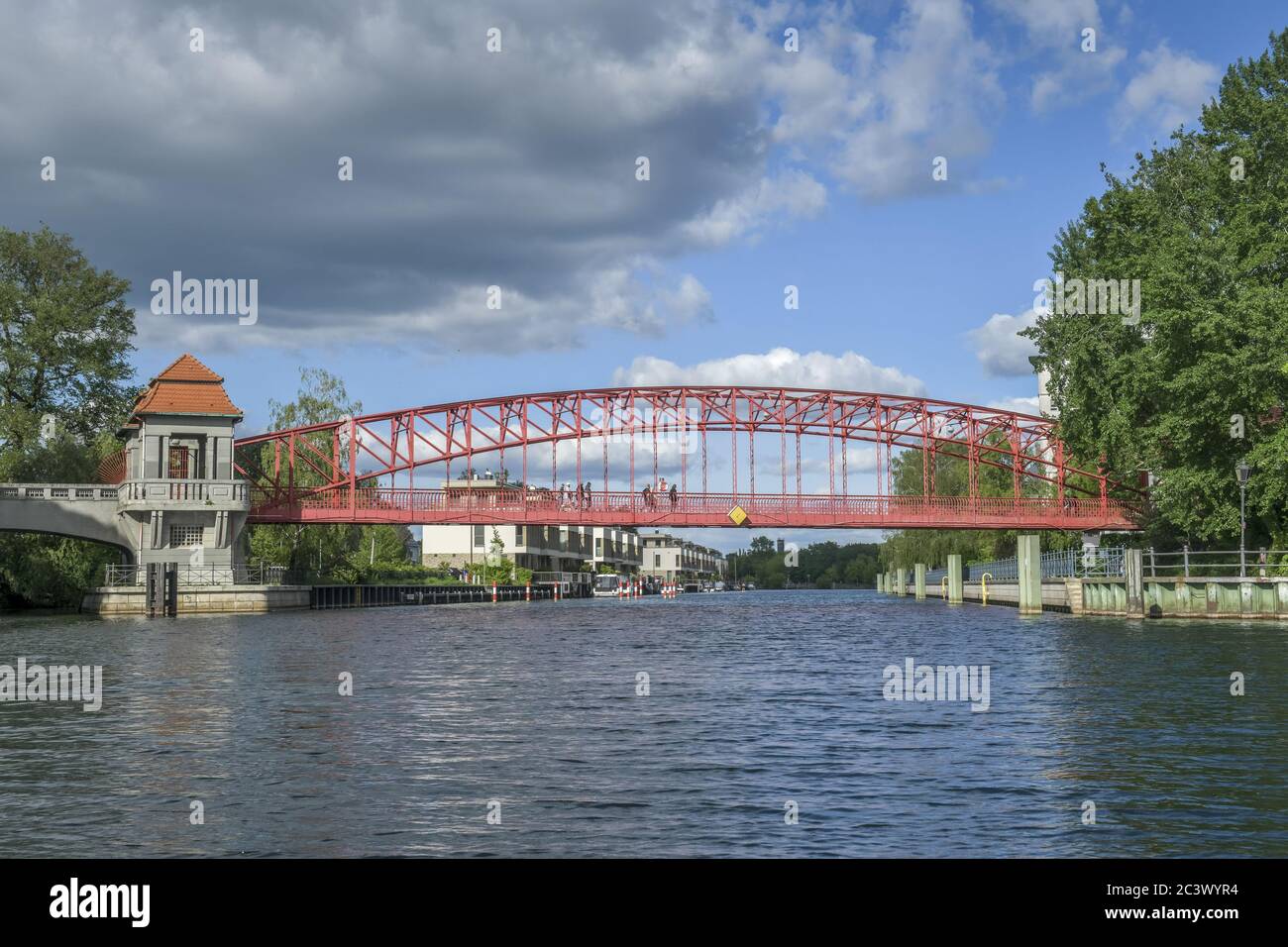 Sechserbrücke, Tegeler Hafen, Tegel, Reinickendorf, Berlin, Deutschland, Deutschland Stockfoto