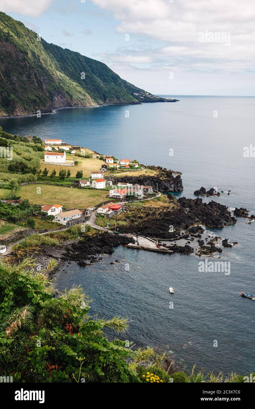 Fajã Das Almas Stockfoto
