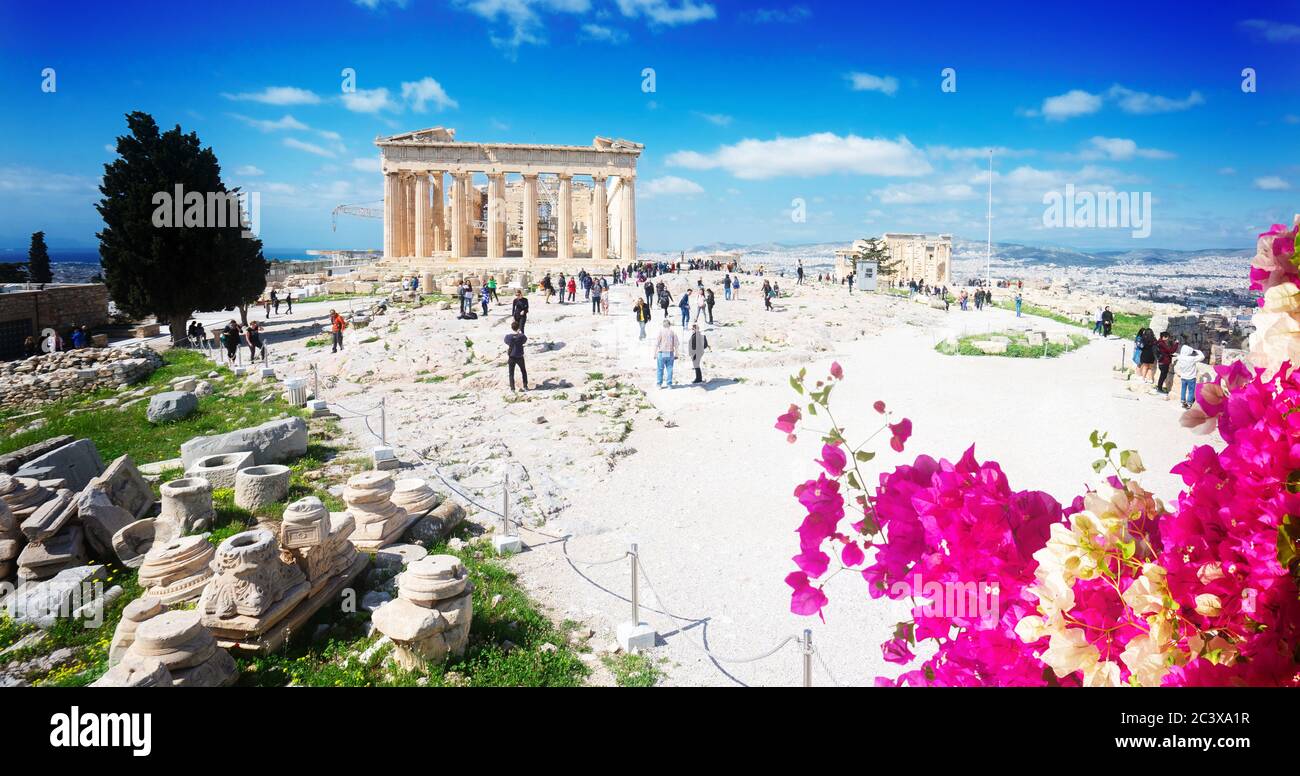 Parthenon Tempel, Athen Stockfoto