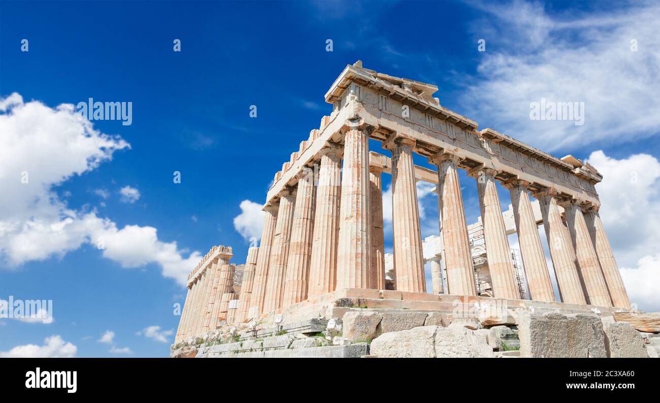 Parthenon Tempel, Athen Stockfoto