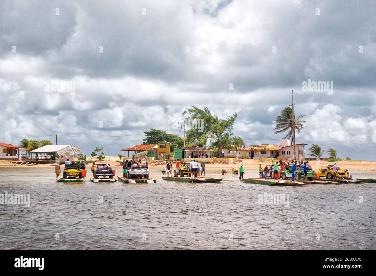 Genipabu Dünen und Lagune Fahrt, Natal, Brasilien. Ein tropisches Paradies für Urlaub, Abenteuer und Entspannung. Stockfoto Genipabu Dünen und Lagune Fahrt, Natal, Brasilien. Ein tropisches Paradies für Urlaub, Abenteuer und Entspannung. Stockfoto