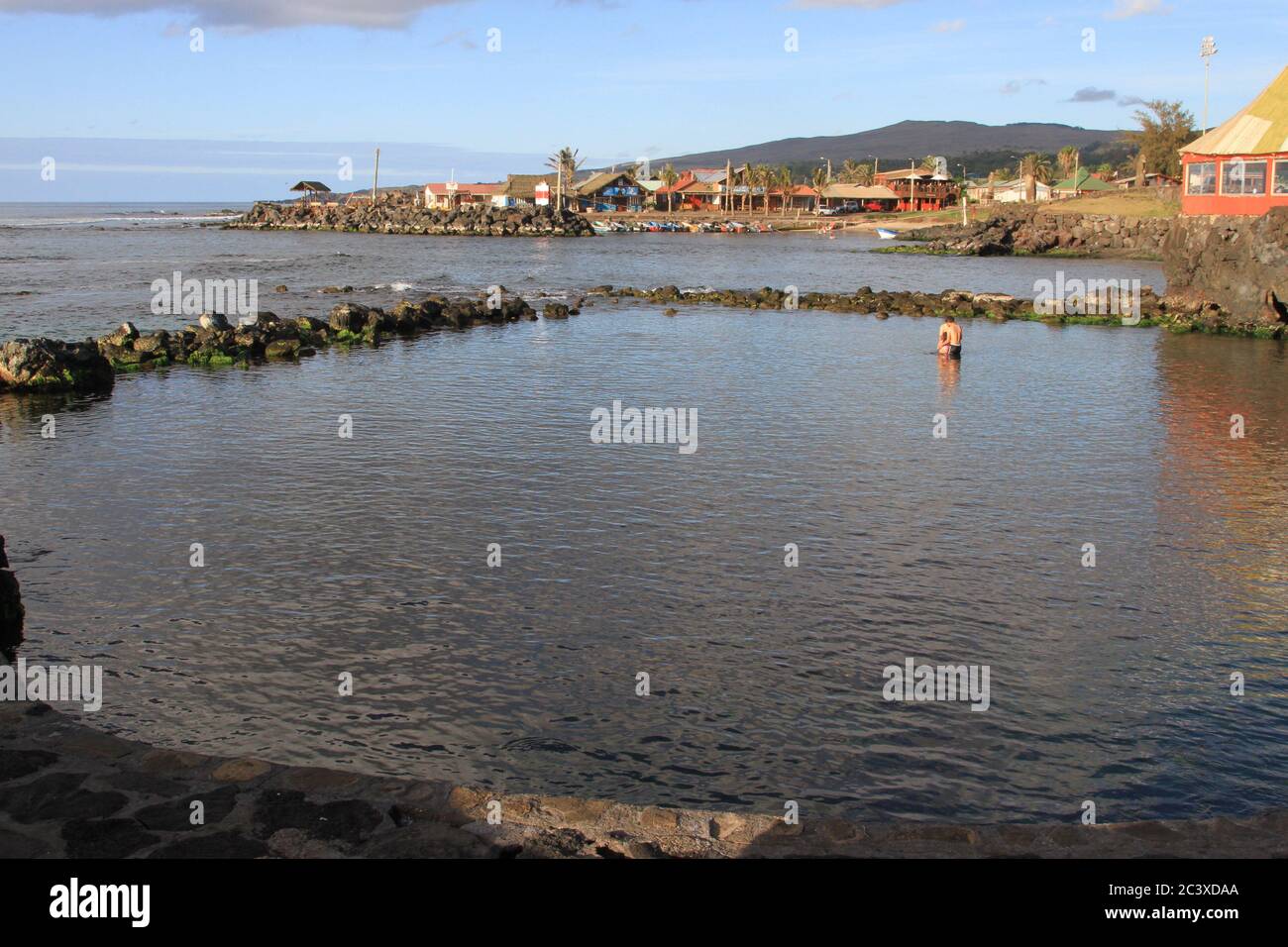 Osterninsel Küstenszenen Stockfoto