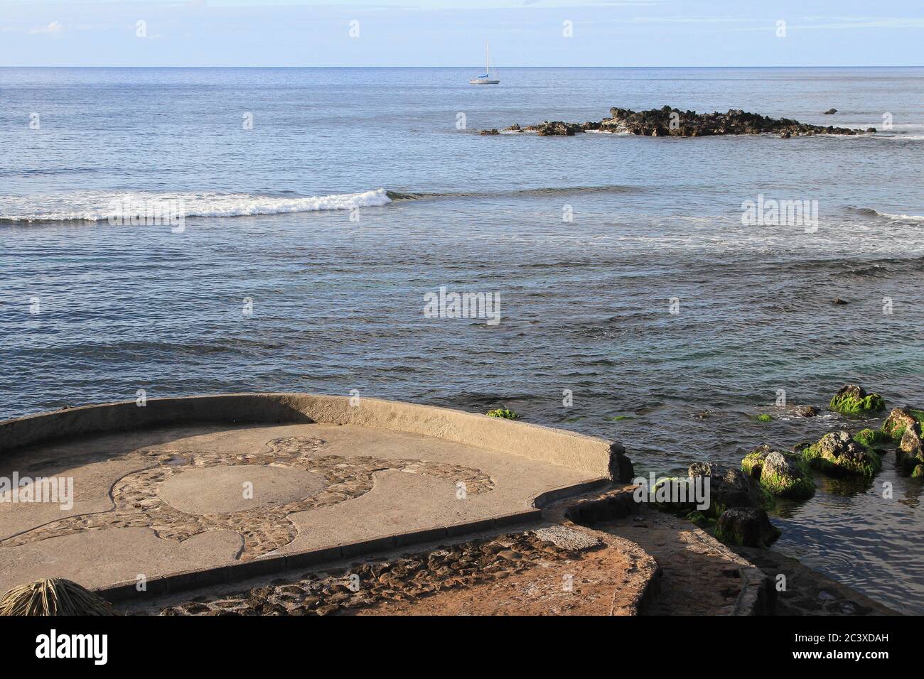 Osterninsel Küstenszenen Stockfoto