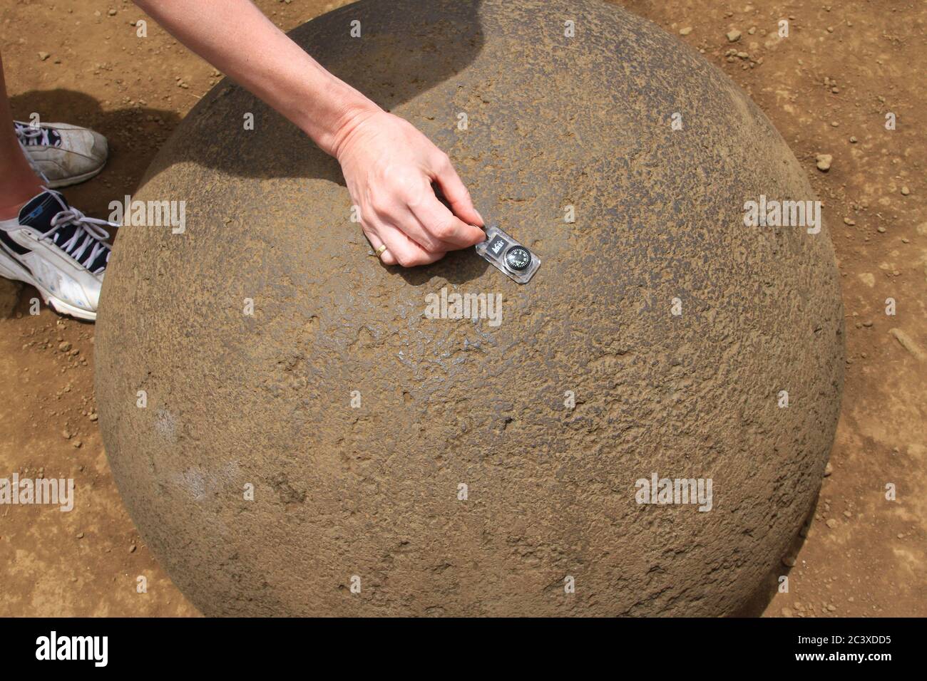 TE Pito Kura, Osterinsel-Felsen Stockfoto
