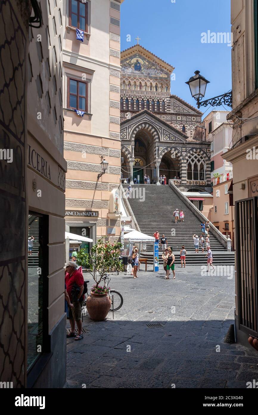 Amalfi Kathedrale, Amalfiküste, Italien Stockfoto