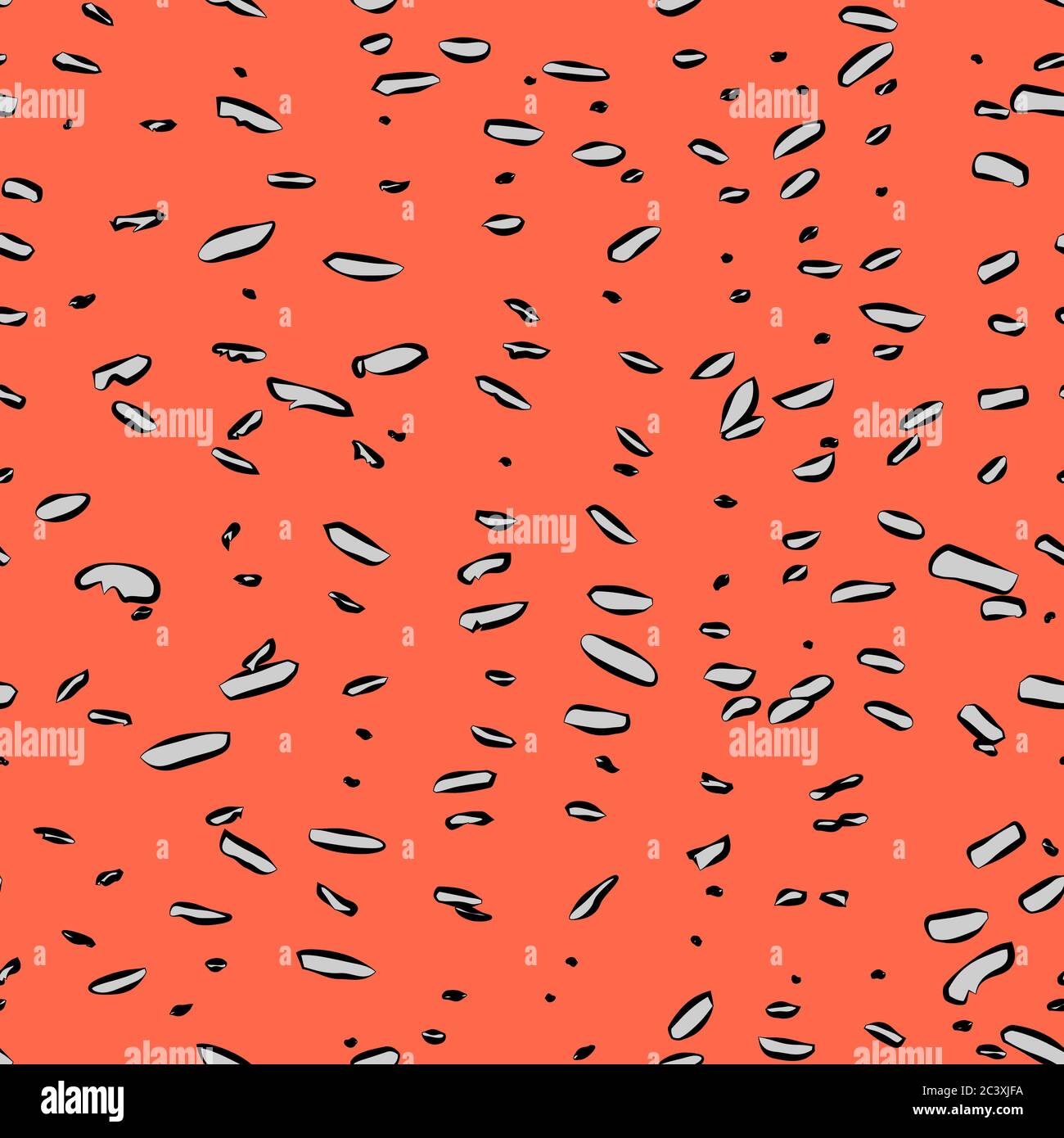 Natürliche Handgezeichnete Polka Punkte Nahtloses Muster Stock Vektor