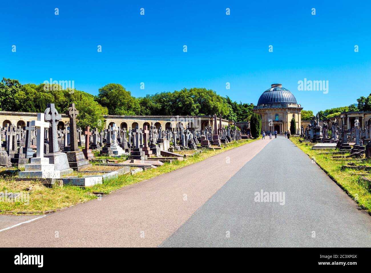 Brompton Cemetery in London, UK Stockfoto