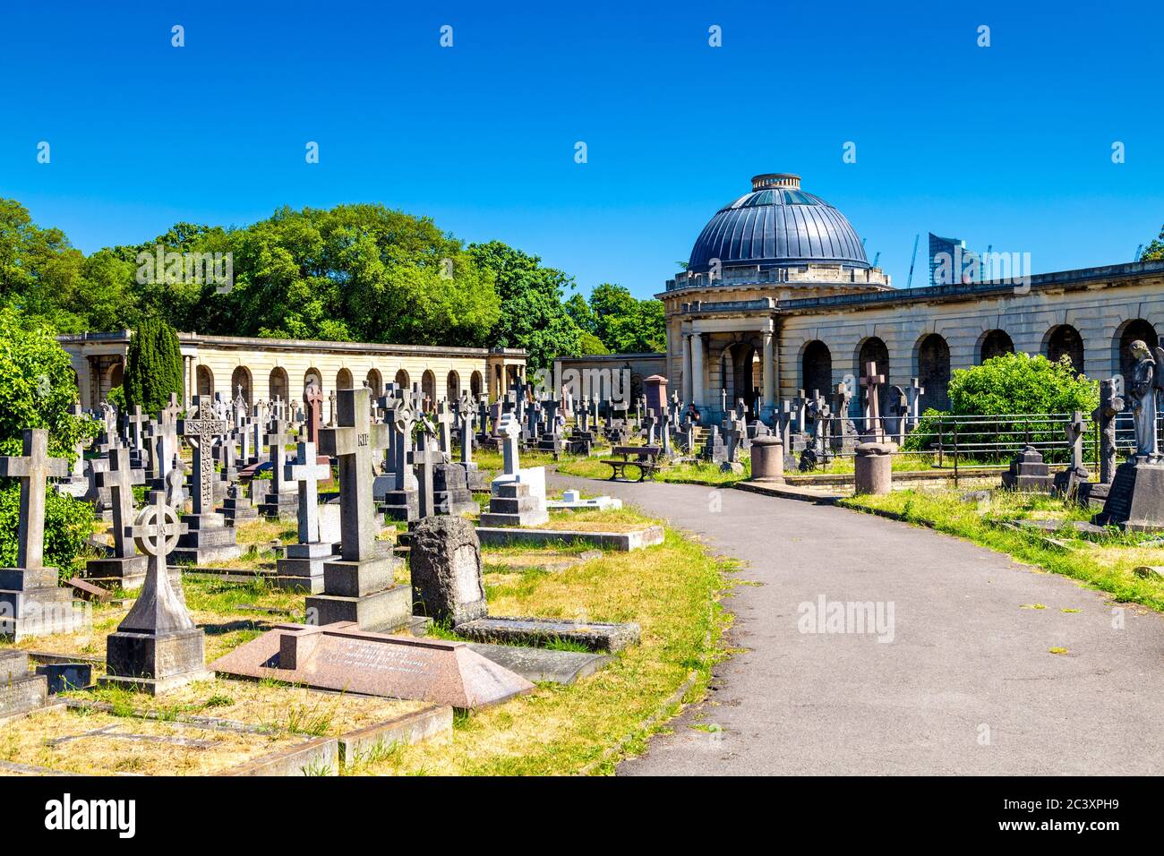 Brompton Cemetery in London, UK Stockfoto