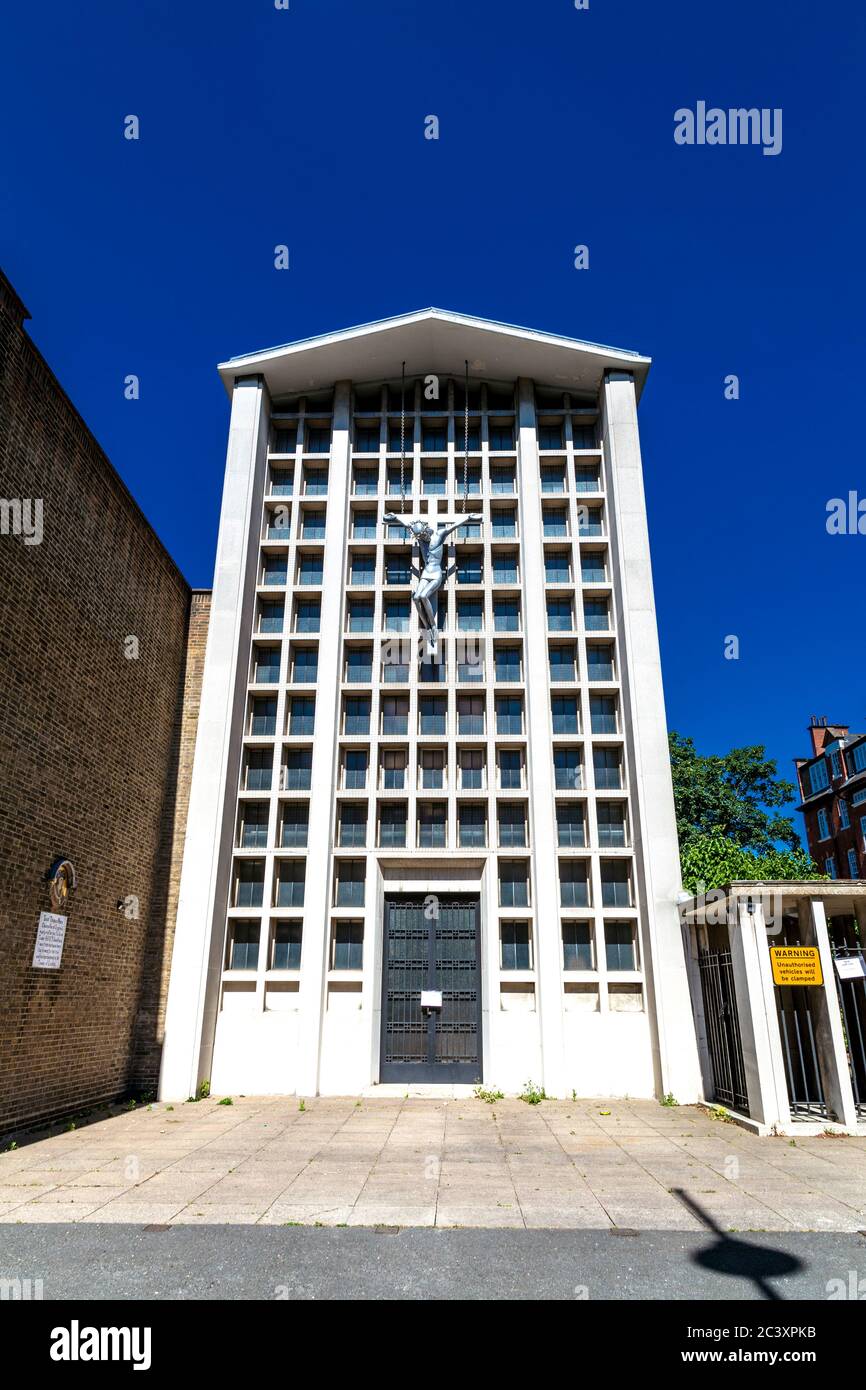 Kapelle des Allerheiligsten Sakraments und St. Thomas Mehr römisch-katholisch vom Allen Hall Seminar, Chelsea, London, Großbritannien Stockfoto