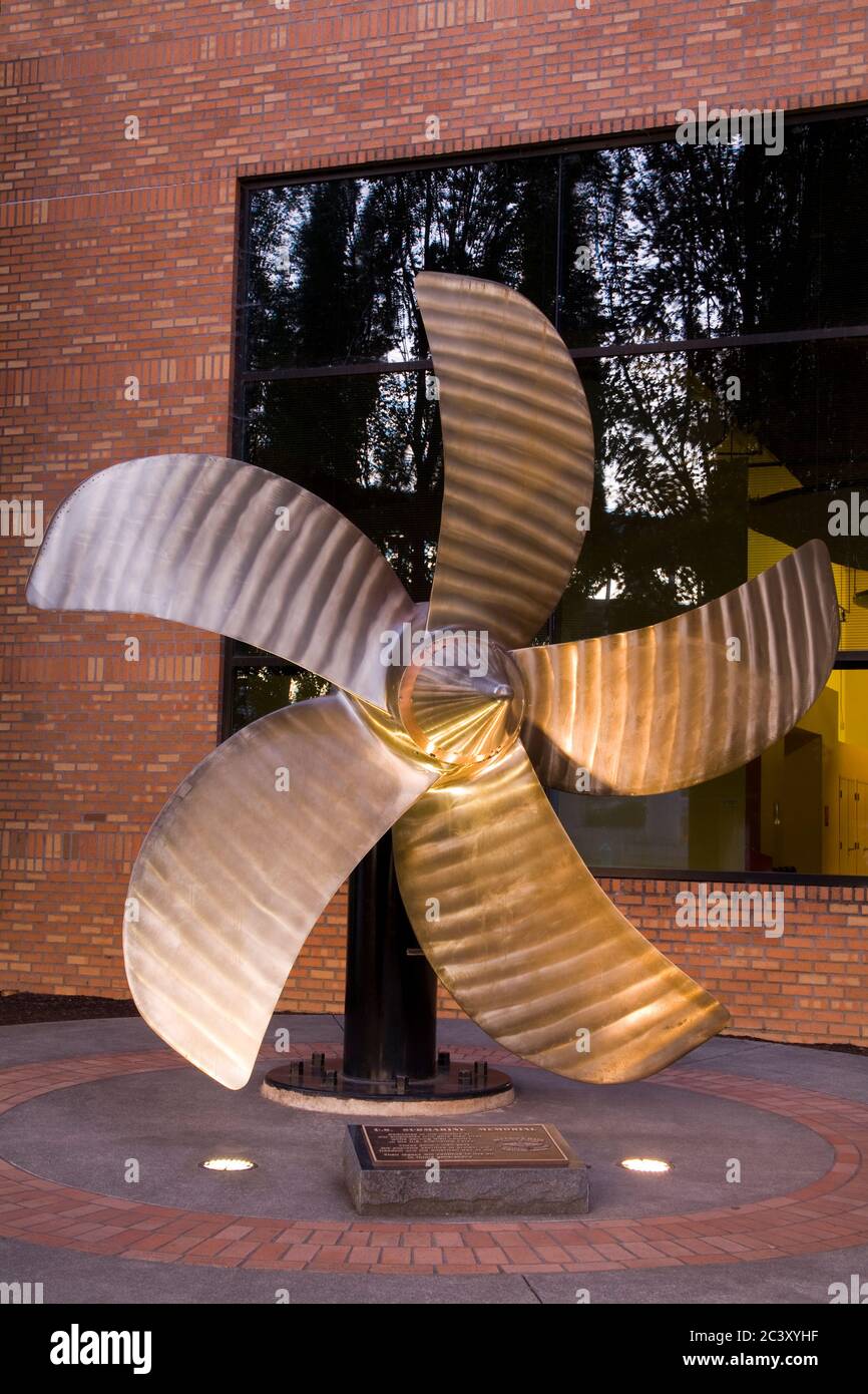 U-Boot-Denkmal im OMSI Museum in Portland, Oregon, USA Stockfoto