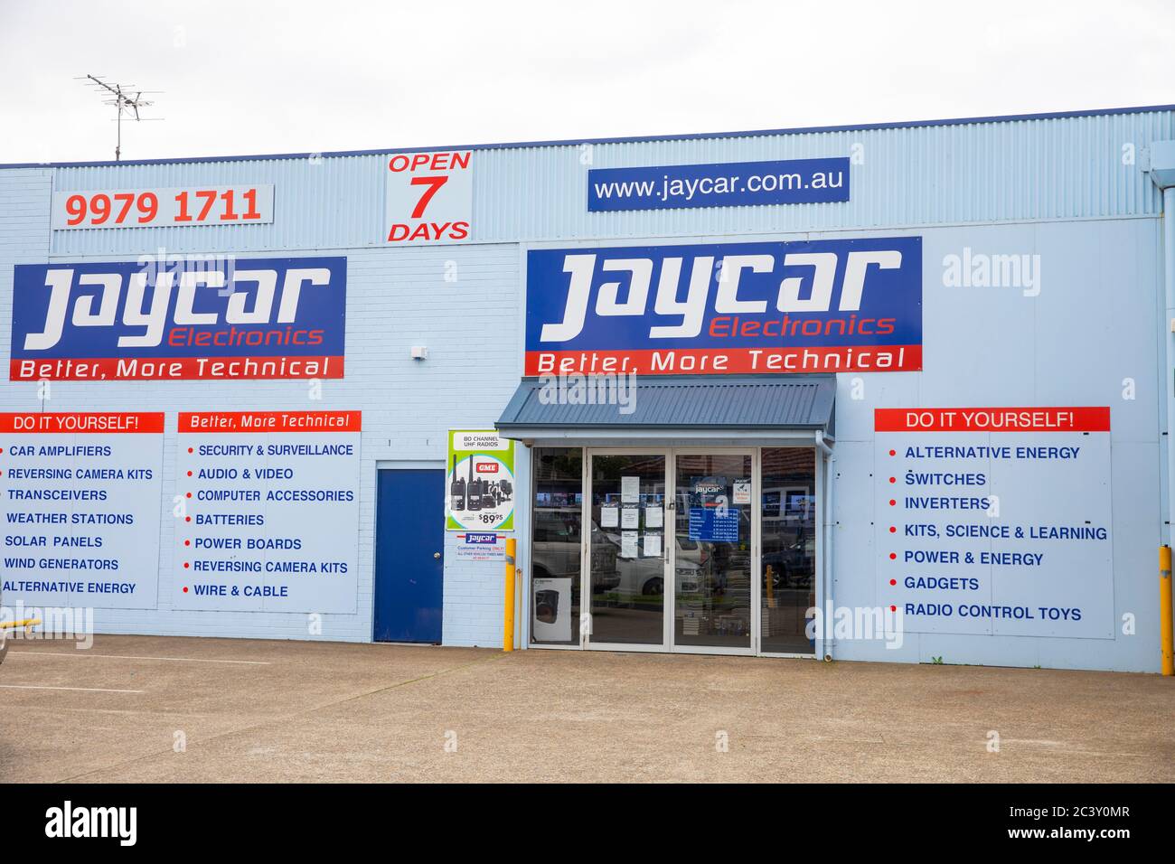 Jaycar australian Elektronik-Einzelhändler, einer ihrer Geschäfte in Sydney, Australien Stockfoto