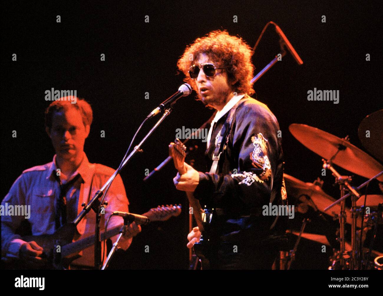 Bob Dylan in Konzert in Earl's Court Exhibition Hall, London 26. Juni 1981 Stockfoto