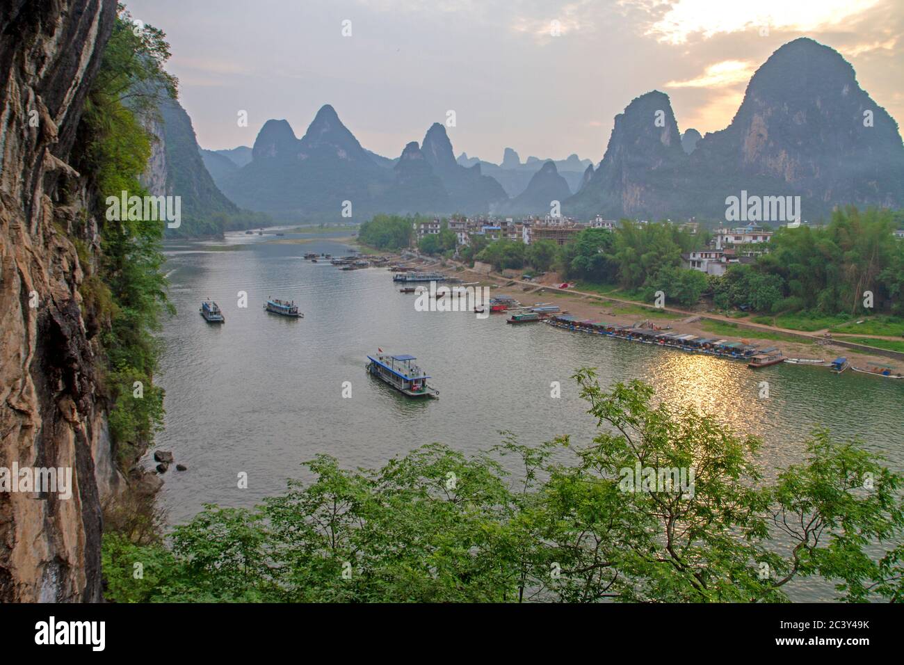 Der Li Fluss bei Xingping Stockfoto