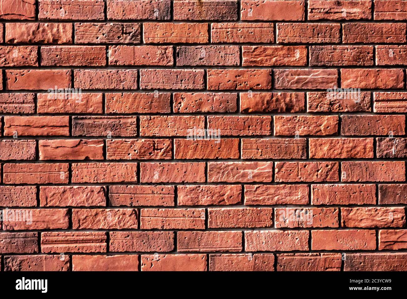 Nahtlose Backsteinwand Hintergrund. Architektur Material Natur Textur Hintergrund abstrakt alte Periode Konstruktion. Stockfoto
