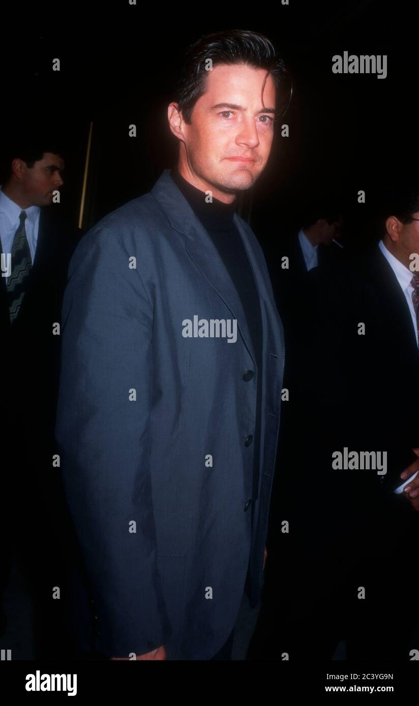 Beverly Hills, California, USA 8. November 1995 Schauspieler Kyle MacLachlan nimmt an der Premiere von 'GoldenEye' am 8. November 1995 im Samuel Goldwyn Theater in Beverly Hills, Kalifornien, USA Teil. Foto von Barry King/Alamy Stockfoto Stockfoto