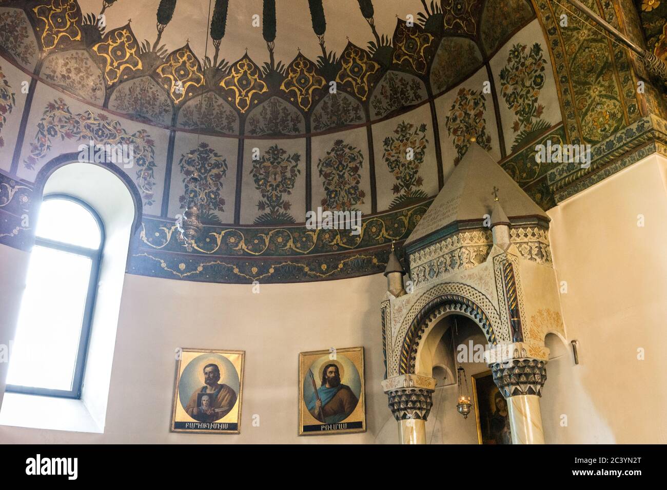 Mutter-Kathedrale von Heiligem Etchmiadzin, Mutter-Stuhl von Heiligem Etschmiadzin, (Armenischer Apostolischer Vatikan) Jerewan, Armenien Stockfoto