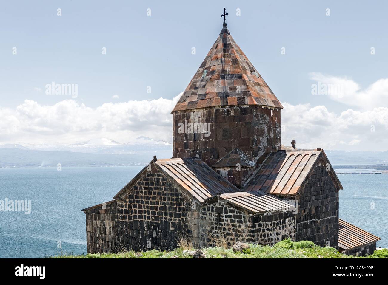Surp Arakelots bedeutet die "Heiligen Apostel", das Kloster von Sevanawank, Sevan See, Provinz Gegharkunik, Armenien Stockfoto