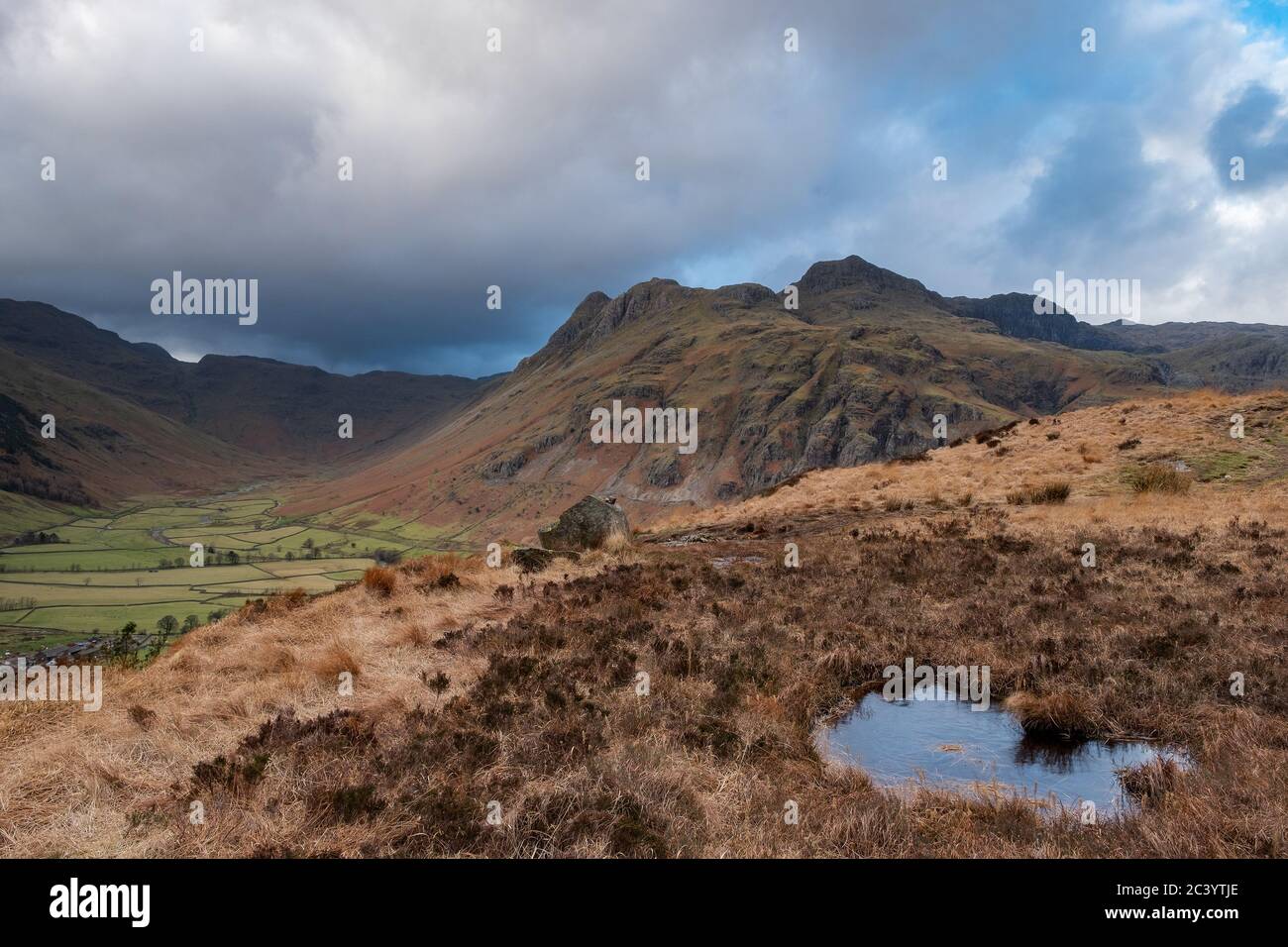 Lake District Winterbilder Stockfoto