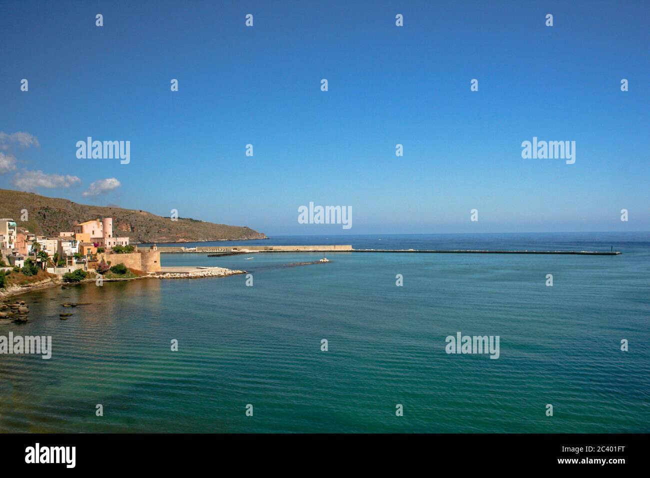 Castellammare del Golfo ist eine italienische Stadt in der Provinz Trapani in Sizilien (Italien). Stockfoto