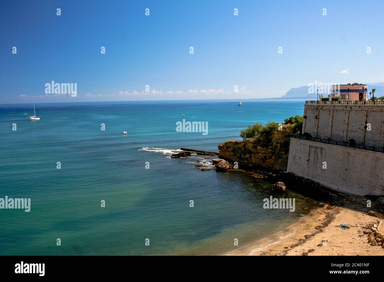 Castellammare del Golfo ist eine italienische Stadt in der Provinz Trapani in Sizilien (Italien). Stockfoto