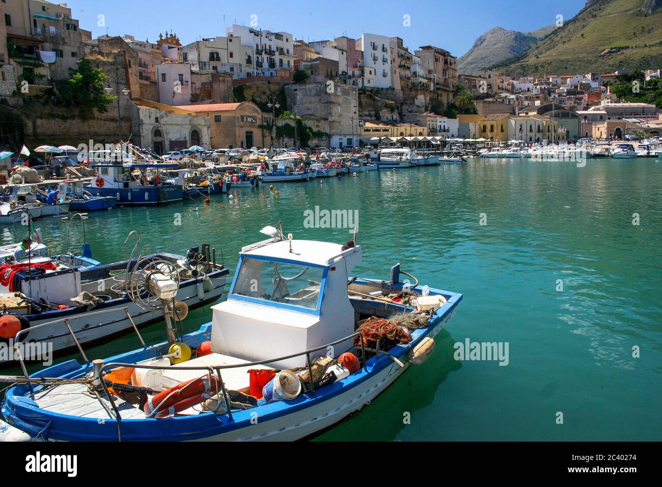 Castellammare del Golfo ist eine italienische Stadt in der Provinz Trapani in Sizilien (Italien). Stockfoto